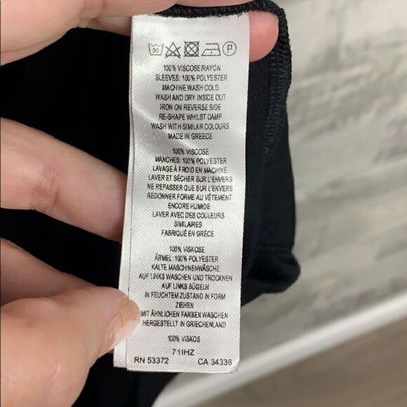 French Connection Ruffle Mix Jersey Dress, Size 2 - Picture 8 of 8